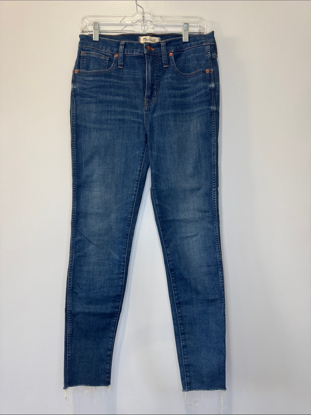 Madewell Dark Blue High-Rise Skinny Jeans